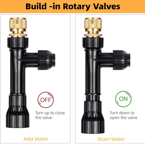 Gravel Vacuum for Aquarium Fish Tank Siphon Aquarium Water Changer with Three Metal Faucet Adapter and Long Hose 30 FT