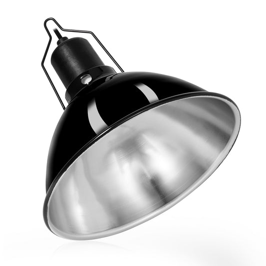 8.5inch Dome Reptile Heat Lamp Reptile Light Fixture UVB Reptile Light Fixture Max 150W for Bearded Dragon, Turtles, Snake and Lizard Terrarium