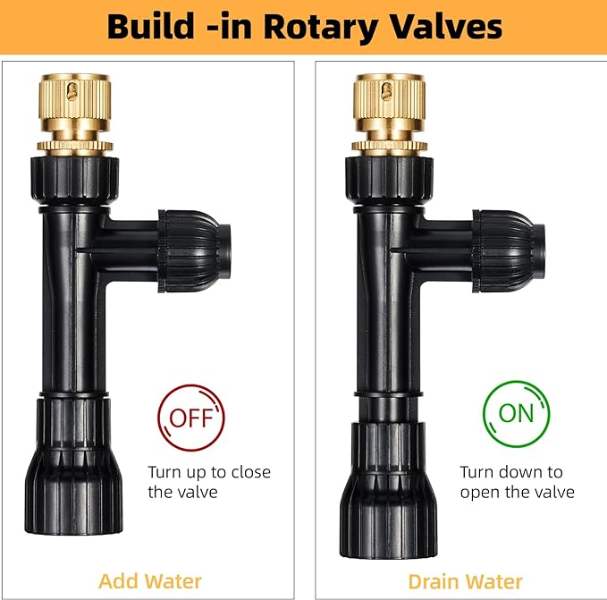 Gravel Vacuum for Aquarium Fish Tank Siphon Aquarium Water Changer with Three Metal Faucet Adapter and Long Hose 50 FT