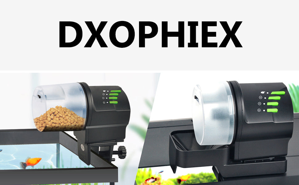 automatic fisher hooked inc Automatic Fish Feeder Food Dispenser Vacation Fish Feeder Powered by B – DXOPHIEX