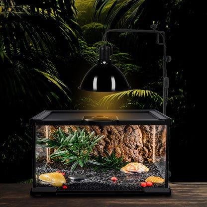 8.5inch Dome Reptile Heat Lamp Reptile Light Fixture UVB Reptile Light Fixture Max 150W for Bearded Dragon, Turtles, Snake and Lizard Terrarium